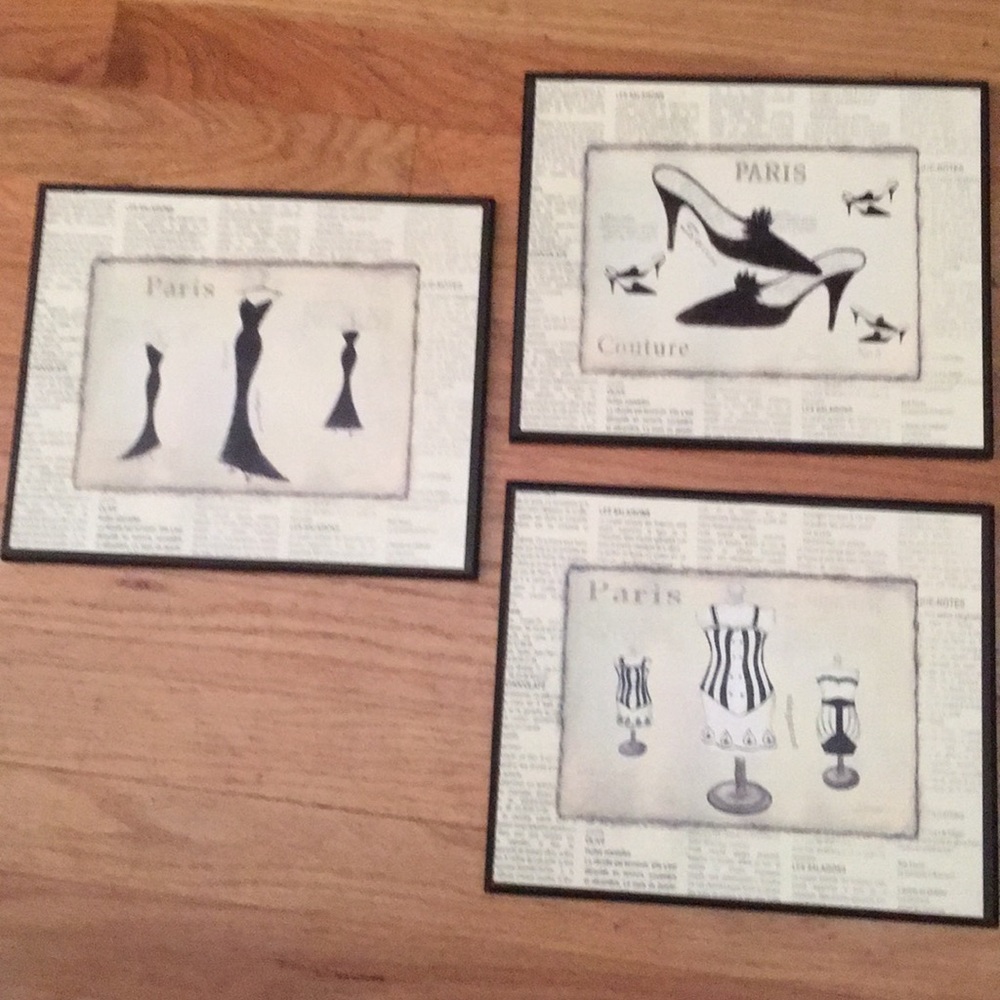 3 Paris Decorative Prints